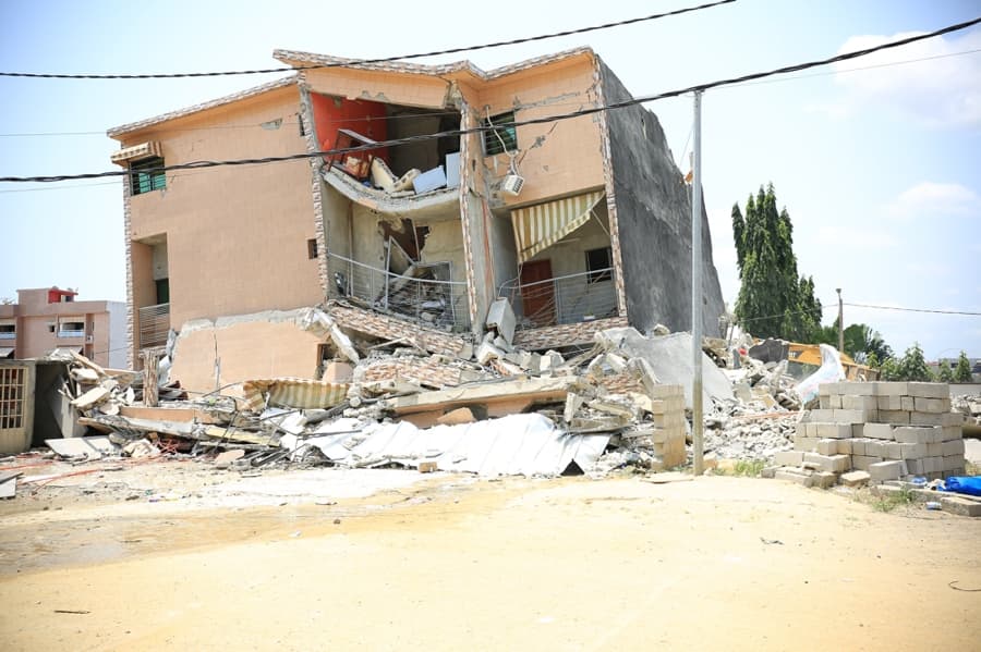 Affaissement d’un immeuble en construction à Angré/ Ce qu’on sait